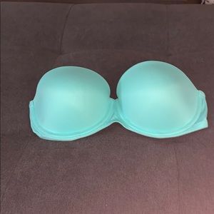 PINK mint color wear everywhere strapless bra